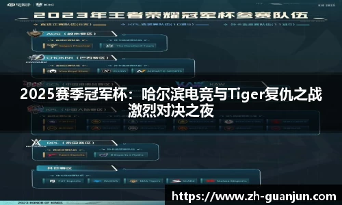 2025赛季冠军杯:哈尔滨电竞与Tiger复仇之战激烈对决之夜